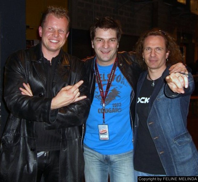 CHRIS and ROB with MARC LYNN from GOTTHARD