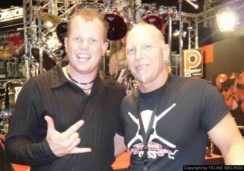 CHRIS with MIKE TERRANA from RAGE, MASTERPLAN