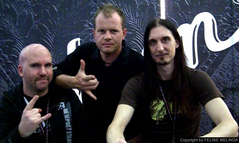 CHRIS with OSCAR DRONJAK and PONTUS NORGREN from HAMMERFALL