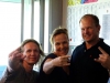 ROB and CHRIS with CHRISTINE RABANSER from Radio Station SÜDTIROL 1 - South Tyrol - Italy
